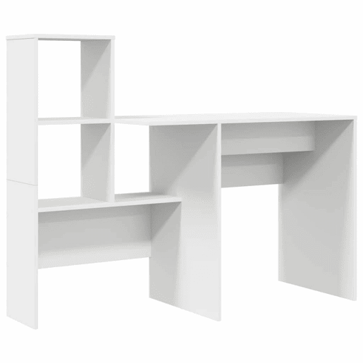 Secretária Escrivaninha de computador - com gaveta Branco 131.5 x 50 x 106.5 cm Madeira processada