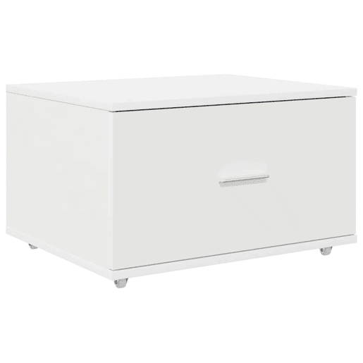Secretária Escrivaninha de computador - com gaveta Branco 131.5 x 50 x 106.5 cm Madeira processada