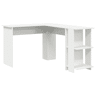 Mesa de canto - Secretária com Armazenamento Branco 140 x 113,5 x 75 cm