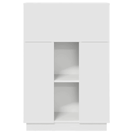 Secretária Escrivaninha de computador - com porta Branco 71,5 x 31,5 x 106,5 cm Madeira processada