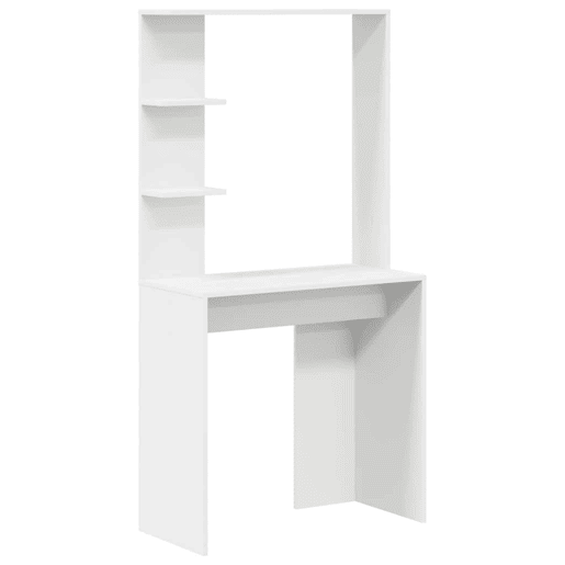 Secretária Escrivaninha de computador - com Armazenamento 2 pcs Branco 78.5 x 37 x 154.5 cm Secretária Escrivaninha de computador - com Armazenamento 2 pcs Branco 78.5 x 37 x 154.5 cm
