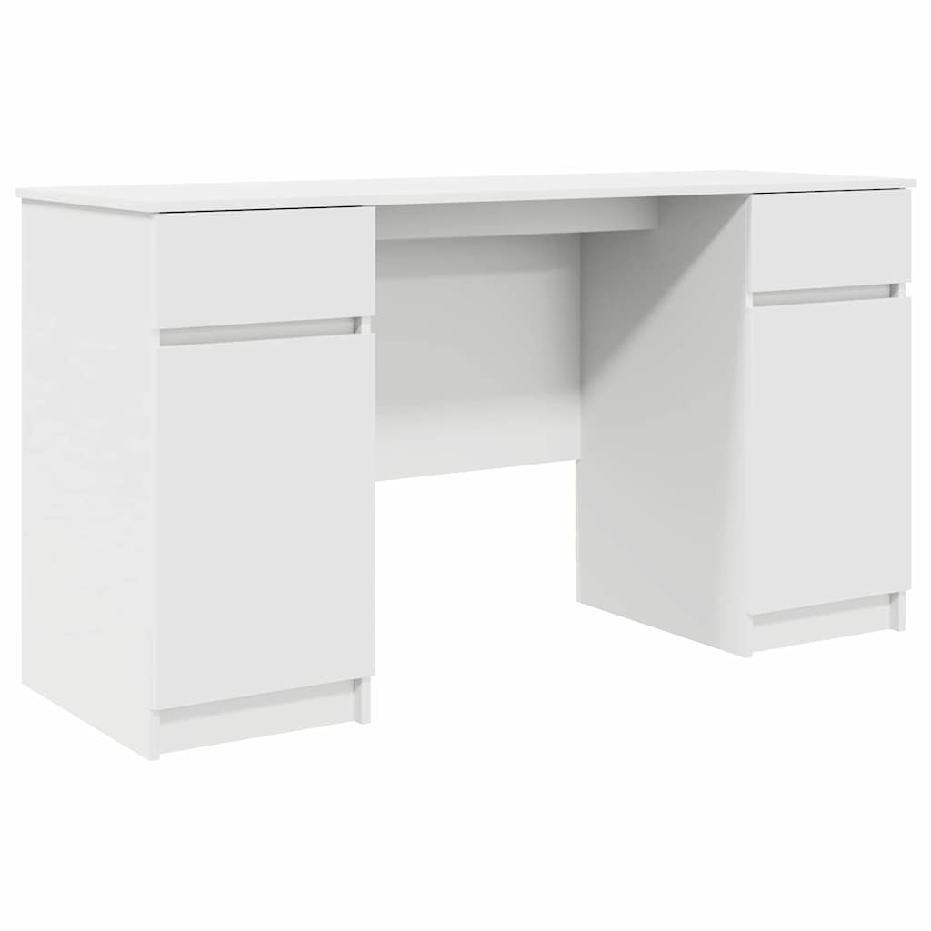 Escritorio - mesa de ordenador blanco 140 x 49 x 76 cm madera contrachapada