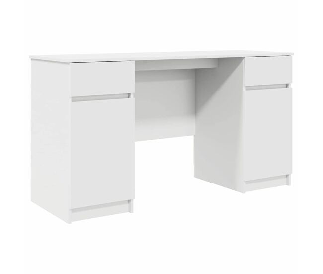 Escritorio - mesa de ordenador blanco 140 x 49 x 76 cm madera contrachapada