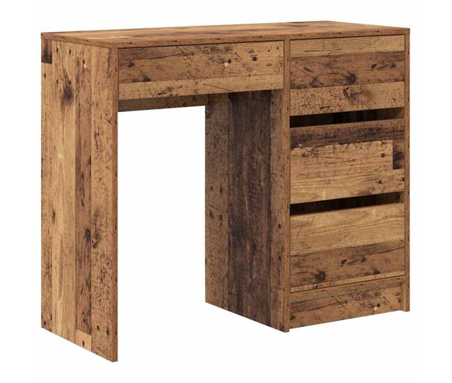 Escritorio - mesa de ordenador madera vieja 90 x 37.5 x 75 cm madera contrachapada