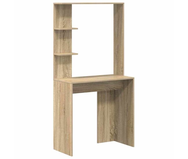 Escritorio - mesa de ordenador con estante roble sonoma 78.5 x 37 x 154.5 cm