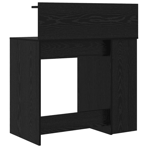 Secretária Escrivaninha de computador - com Armazenamento Carvalho Preto 90 x 48 x 101,5 cm