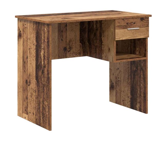 Escritorio - mesa de ordenador madera vieja 90 x 49.5 x 75 cm madera contrachapada