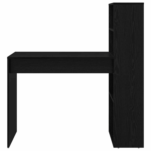 Secretária Escrivaninha de computador - Carvalho preto 113 x 54 x 120 cm Madeira processada