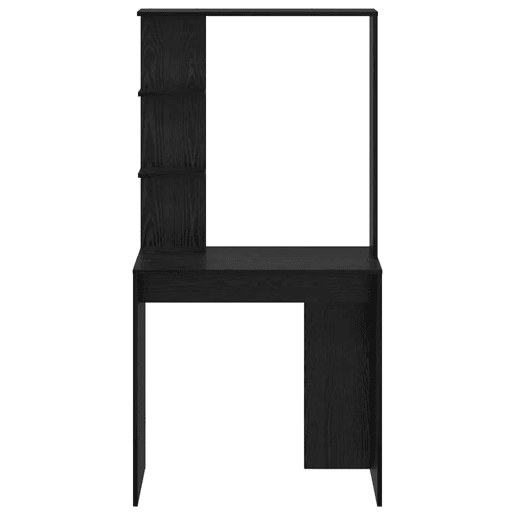 Secretária Escrivaninha de computador - Carvalho preto 78.5 x 37 x 154.5 cm Madeira processada