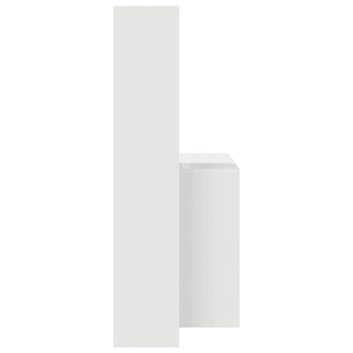 Secretária Escrivaninha de computador - Branco 138.5 x 55 x 143 cm Madeira processada