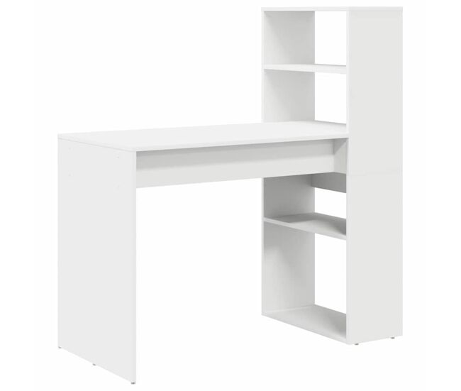 Escritorio - mesa de ordenador blanco 113 x 54 x 120 cm madera contrachapada