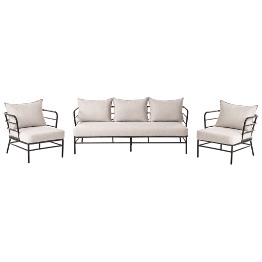 Beliani Conjunto lounge PONZONE Beliani Conjunto lounge PONZONE