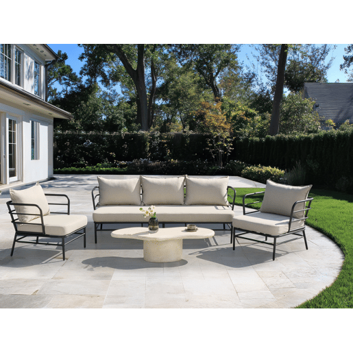 Beliani Conjunto lounge PONZONE Beliani Conjunto lounge PONZONE