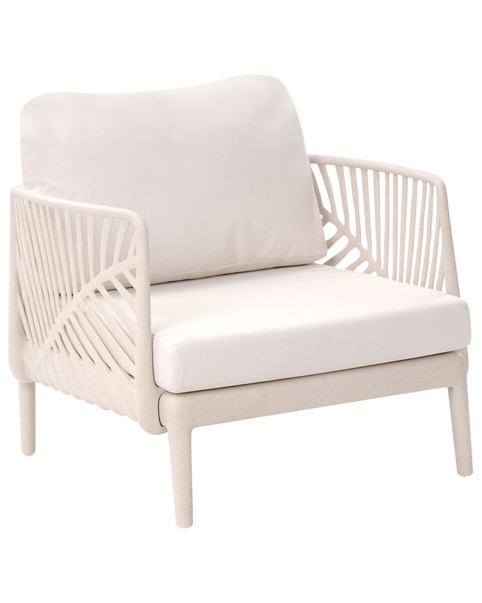 Beliani Sillón de jardín Saturnia Beige