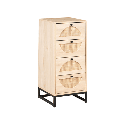 Cómoda 4 gavetas BOTWOOD Castanho claro