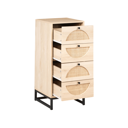 Cómoda 4 gavetas BOTWOOD Castanho claro