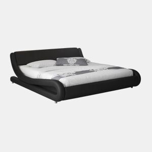 Cama com estrado Quarto de dormir Preto 218x164x66 Alessia Muebles Bonitos
