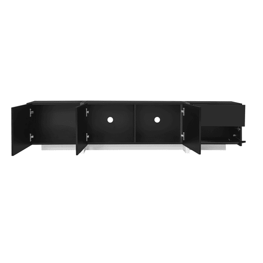 Móvel de TV 170cm de painel de partículas com 4 portas e 1 gaveta,preto