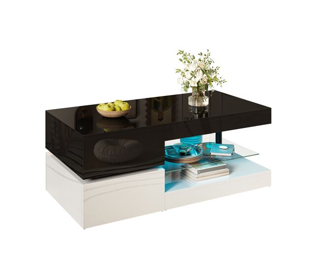 Mesa de centro rectangular de panel de partículas 90x45
