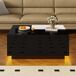 Mesa de centro rectangular de mdf con 1 cajón 80x50 Mesa de centro rectangular de mdf con 1 cajón 80x50 Negro