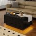 Mesa de centro rectangular de mdf con 1 cajón 80x50 Mesa de centro rectangular de mdf con 1 cajón 80x50 Negro