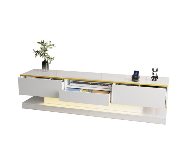 Mueble TV de panel de partículas con 3 cajones 180