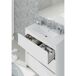 Mueble de lavabo cerámico Kalma con espejo integrado 81 Mueble de lavabo cerámico Kalma con espejo integrado 81 Blanco