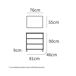 Mueble de lavabo cerámico Kalma con espejo integrado 81 Mueble de lavabo cerámico Kalma con espejo integrado 81 Blanco