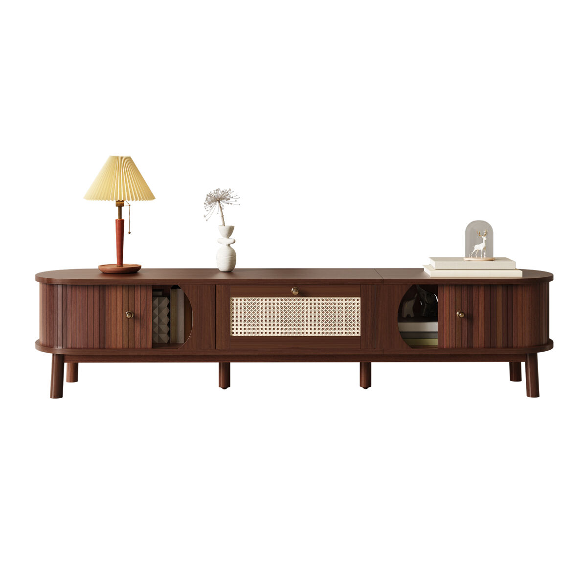 Mueble TV de panel de partículas con 2 puertas y 1 cajón