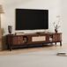 Mueble TV de panel de partículas con 2 puertas y 1 cajón Mueble TV de panel de partículas con 2 puertas y 1 cajón Natural
