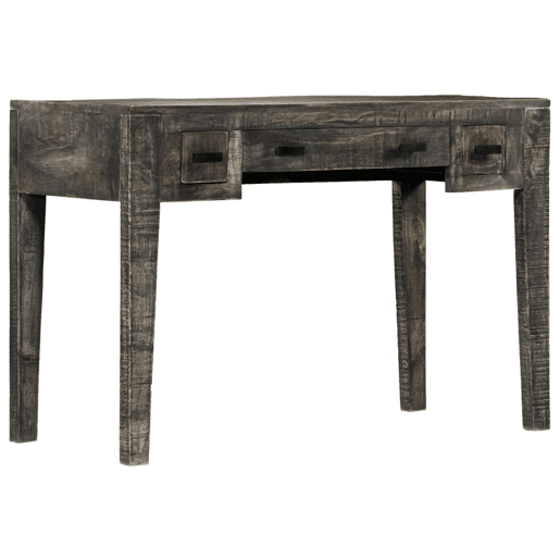 Secretária Escrivaninha de computador - 110x50x75 cm madeira de mangueira maciça preto