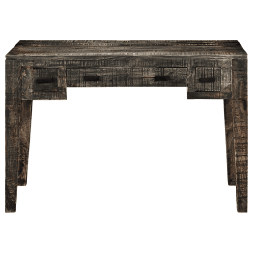 Secretária Escrivaninha de computador - 110x50x75 cm madeira de mangueira maciça preto
