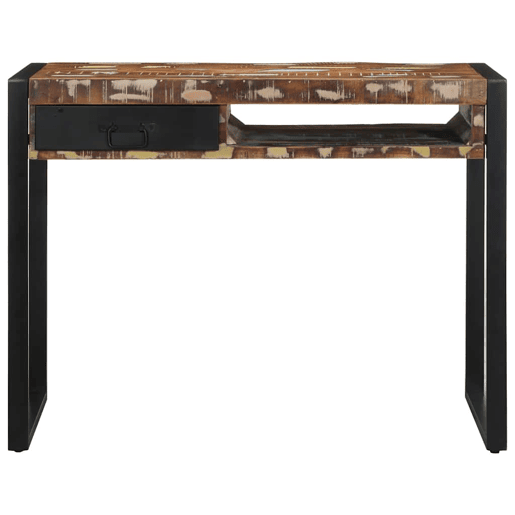 Secretária - Escrivaninha de computador multicor 100x50x75 cm madeira maciça recuperada Secretária - Escrivaninha de computador multicor 100x50x75 cm madeira maciça recuperada