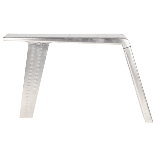 Secretária Escrivaninha de computador - aviador 112x50x76 cm metal prateado Secretária Escrivaninha de computador - aviador 112x50x76 cm metal prateado