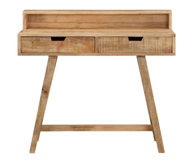 Escritorio - mesa de ordenador de madera de mango rugosa 100x45x90 cm