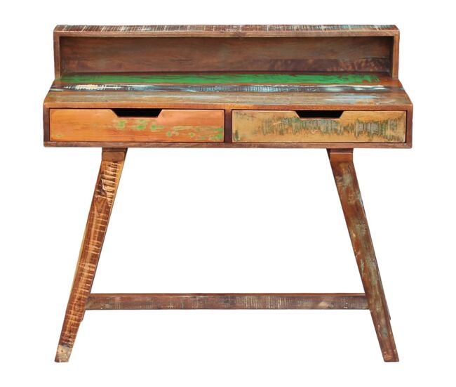 Escritorio - mesa de ordenador de madera maciza reciclada