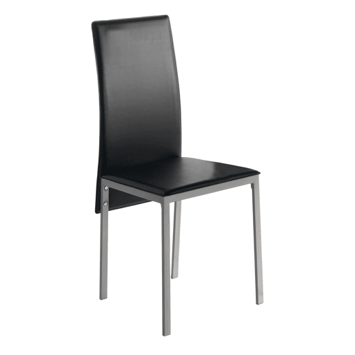 Conjunto de Jantar Mesa de Vidro e 4 Cadeiras, Mesa Fixa e 4 Cadeiras Conjunto de Sala de Estar, Mesa Retangular Cor Preta