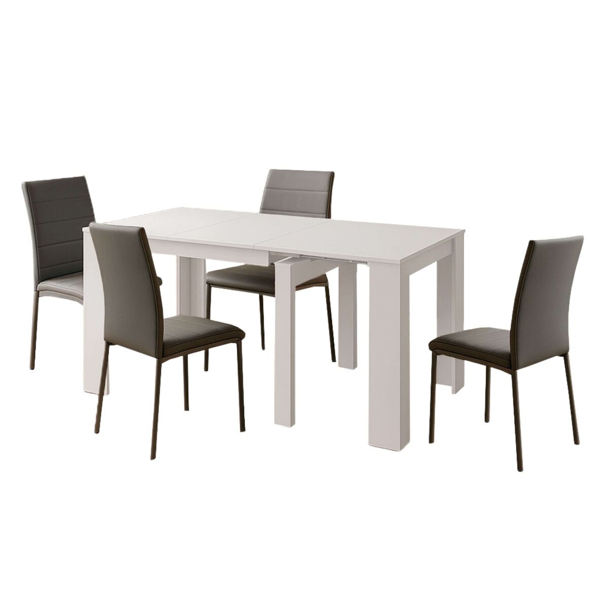 Mesa Extensible Meli con 4 Sillas 5 Posiciones
