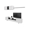 Mobiliário de sala de jantar Belus Branco brilhante - Cinzento antracite 200104,8+95,2 x 4634,7 x 41  28,2  21 cm
