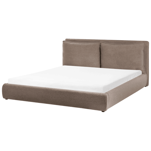 Beliani Cama de água Bouclé BAJONNA