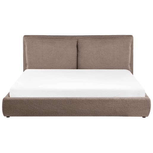 Beliani Cama de água Bouclé BAJONNA