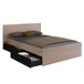 Cama Doble John con cajones 145x194 Cama Doble John con cajones 145x194 Blanco/ Madera