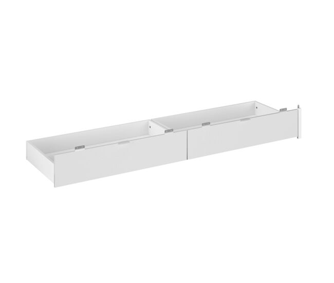 Cajones inferiores para cama john en color blanco shiny o negro stipple 190-200x22x50 cm