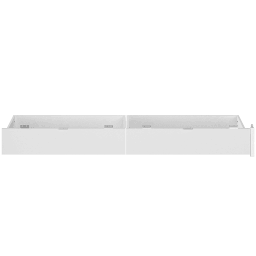 Gavetas inferiores para cama John em Branco Brilhante 190-200x22x50 cm Gavetas inferiores para cama John em Branco Brilhante 190-200x22x50 cm