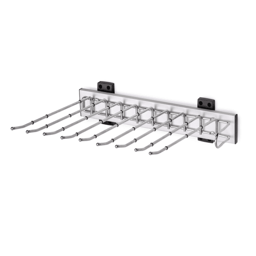 Cabideiro removível para calças, organizador de armário em alumínio 47x12x34 cm Cabideiro removível para calças, organizador de armário em alumínio 47x12x34 cm
