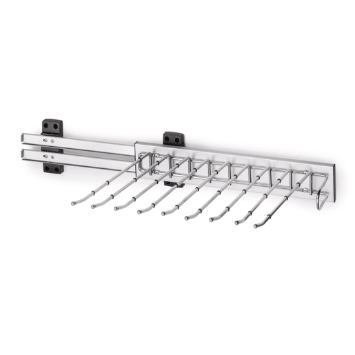 Cabideiro removível para calças, organizador de armário em alumínio 47x12x34 cm Cabideiro removível para calças, organizador de armário em alumínio 47x12x34 cm