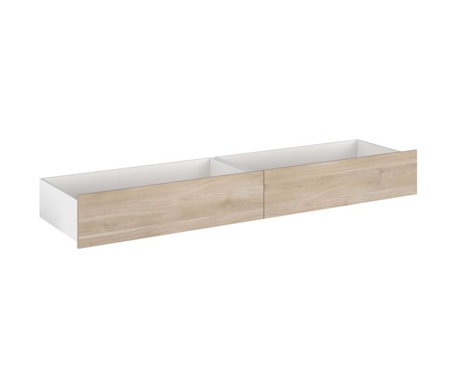 Cajones inferiores para cama juvenil style color roble japonés 199x25x53 cm