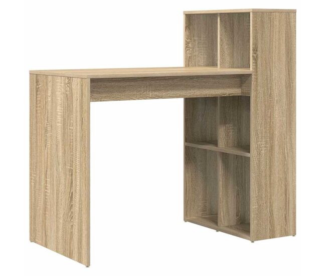 Escritorio - mesa de ordenador con estante roble sonoma 108 x 55 x 103.5 cm