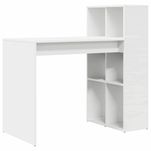 Secretária Escrivaninha de computador - Branco 108 x 55 x 103,5 cm Madeira processada