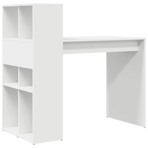 Secretária Escrivaninha de computador - Branco 108 x 55 x 103,5 cm Madeira processada